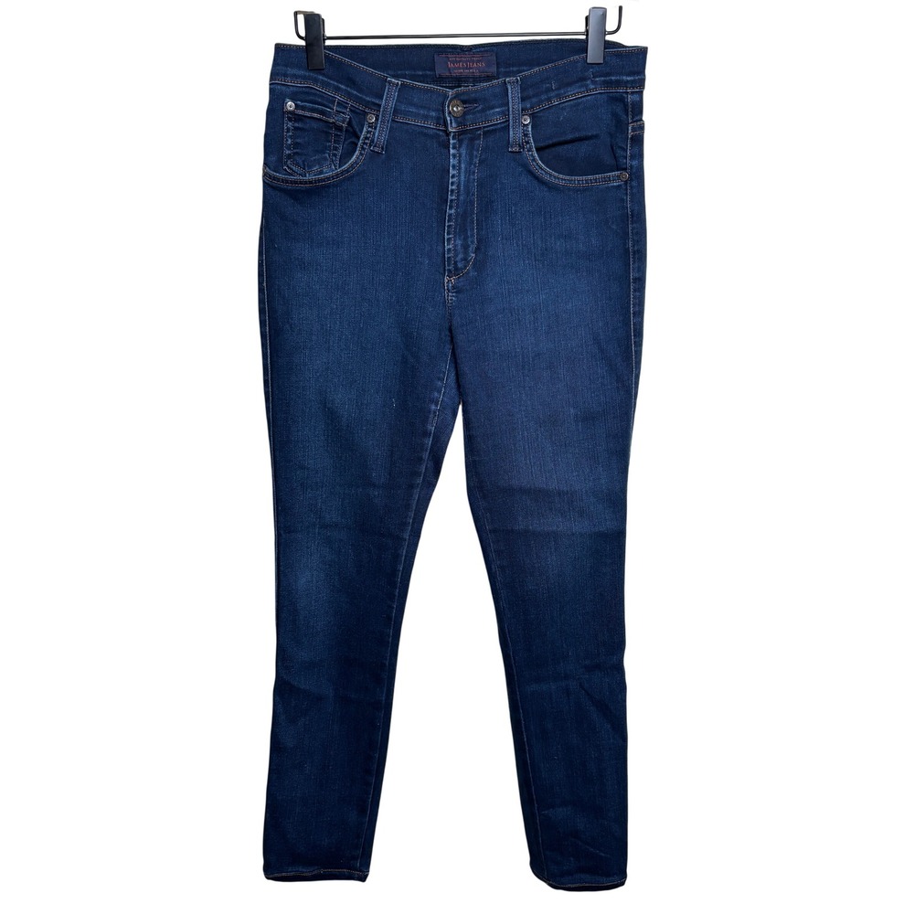 James Jeans Dark Blue Indigo Stretch‎ High Class Skinny Denim Jeans Womens 29